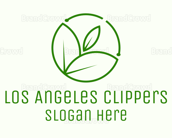 Minimalist Botanical Leaf Logo