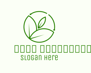 Minimalist Botanical Leaf Logo