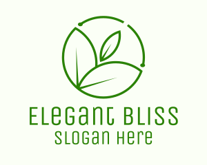 Organic Product - Minimalist Botanical Leaf logo design