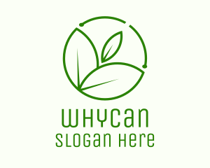 Organic Farm - Minimalist Botanical Leaf logo design