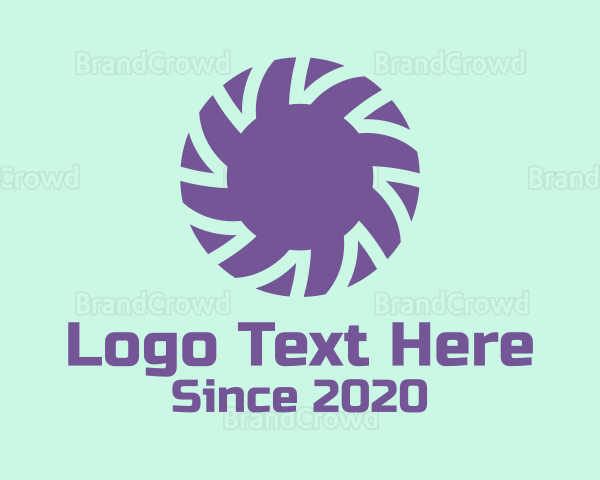 Violet Flower Pattern Logo