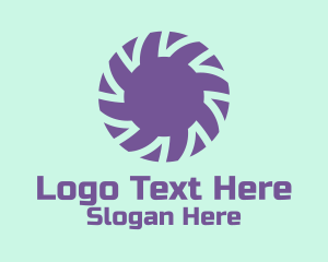 Violet Flower Pattern Logo