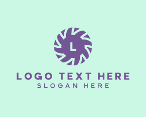 Instagram - Violet Flower Pattern logo design