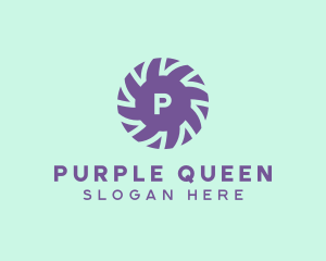 Violet Flower Pattern logo design