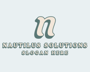 Stylist Salon Boutique Letter N logo design