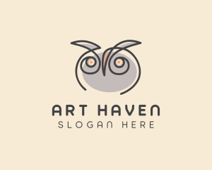 Cute Owl Bird  logo design