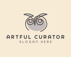 Cute Owl Bird  logo design