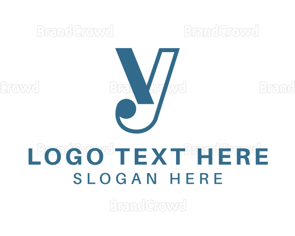Corporate Minimalist Letter Y Logo
