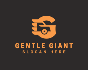 Delivery Truck Letter G logo design