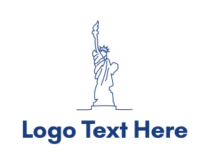Ny - USA Statue of Liberty logo design