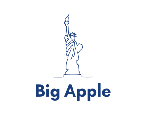 USA Statue of Liberty logo design