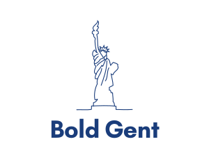 USA Statue of Liberty logo design