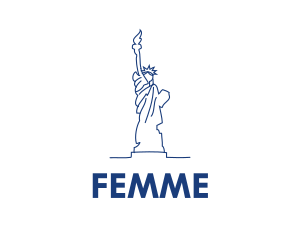 USA Statue of Liberty logo design