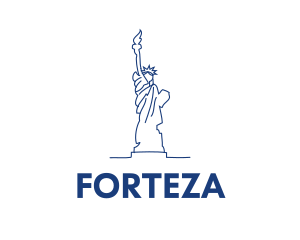 USA Statue of Liberty logo design