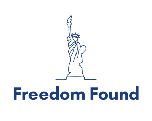 Independence - USA Statue of Liberty logo design