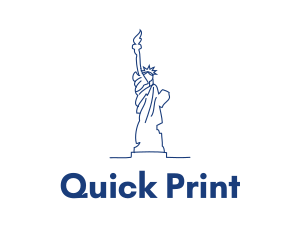 USA Statue of Liberty logo design