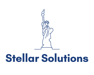 USA Statue of Liberty logo design