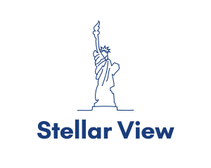 USA Statue of Liberty logo design