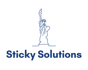 USA Statue of Liberty logo design