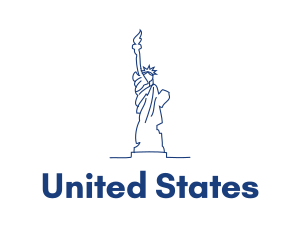 USA Statue of Liberty logo design