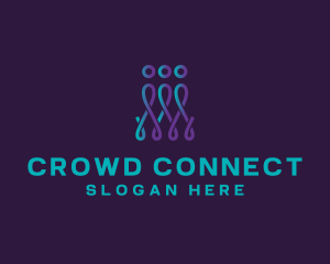 Crowd - People Alliance Team logo design