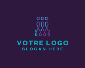 Cooperative - People Alliance Team logo design