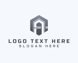 Letter A - Hexagon Geometry Letter A logo design