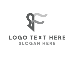 Letter F - Creative Advertising Wave Letter F logo design