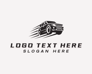 Racer - Fast Car SUV logo design