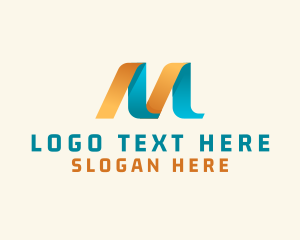 Advisory - Business Tech Letter M logo design