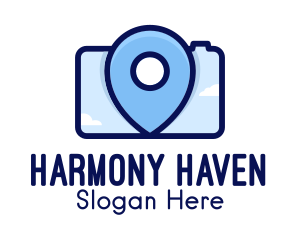 Photo Studio - Location Pin Camera logo design