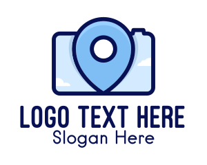 Location - Location Pin Camera logo design