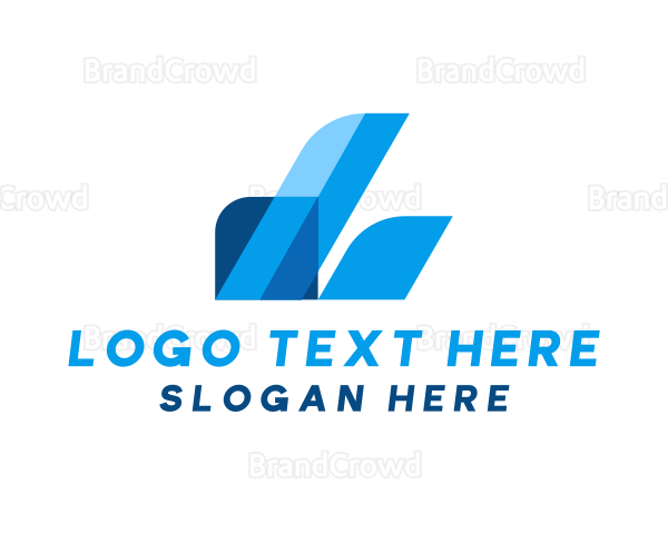 Abstract Transparent Letter L Logo