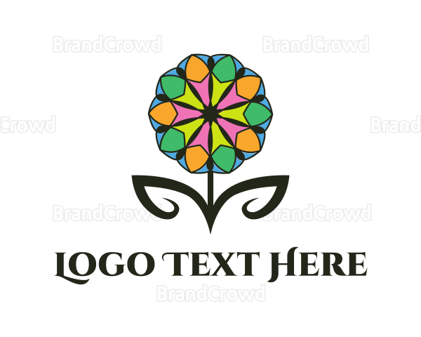 Colorful Spa Flower Logo