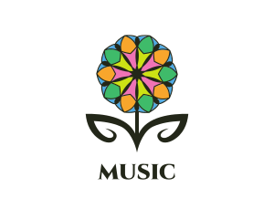 Pattern - Colorful Spa Flower logo design