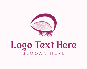 Cosmetology - Purple Eyebrow Makeup logo design