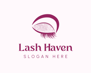 Purple Eyebrow Makeup logo design