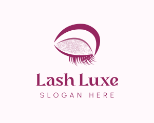 Purple Eyebrow Makeup logo design