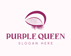 Purple Eyebrow Makeup logo design