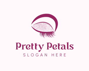 Purple Eyebrow Makeup logo design