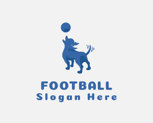 Pet - Blue Dog Ball logo design
