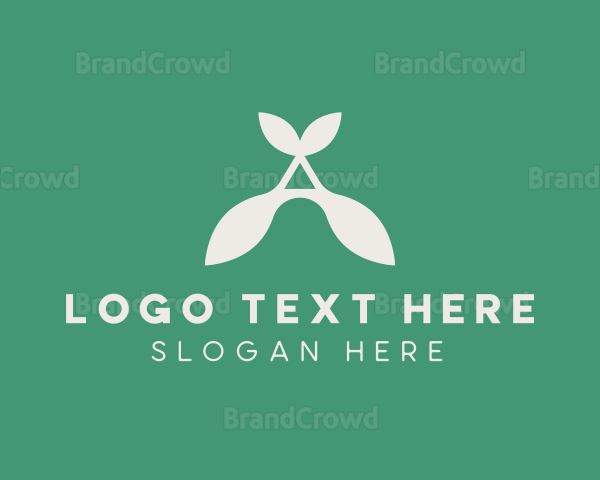 Leaf Beauty Letter A Logo
