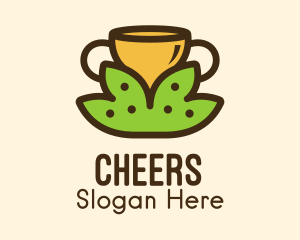 Tea Leaves Cup  Logo