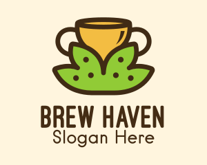 Tea Leaves Cup  logo design