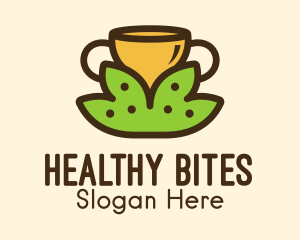 Tea Leaves Cup  logo design