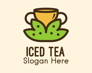 Tea Leaves Cup  logo design