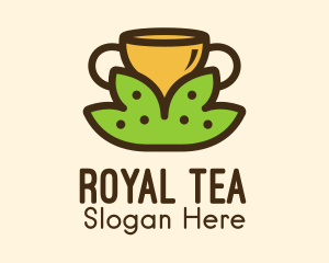 Tea Leaves Cup  logo design