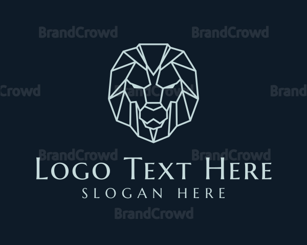 Geometric Lion Company Logo