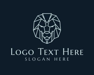 Minimalist - Geometric Lion Company logo design
