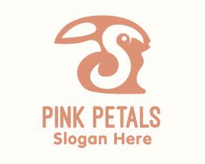 Blush Pink Bunny logo design